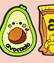 Avocado PVC phone case charm
