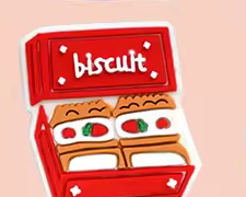 Biscuit box PVC phone case charm