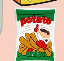 French fries PVC phone case charm