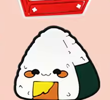 Onigiri PVC phone case charm