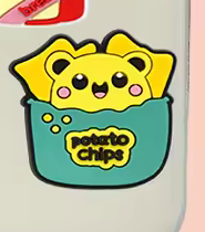 Potato chip cup PVC phone case charm