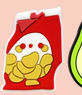 Red snack bag PVC phone case charm