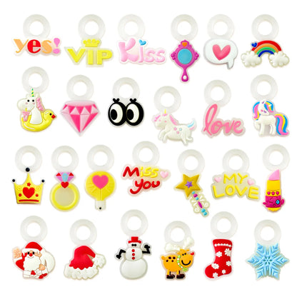 Colorful butterfly hair accessory product view