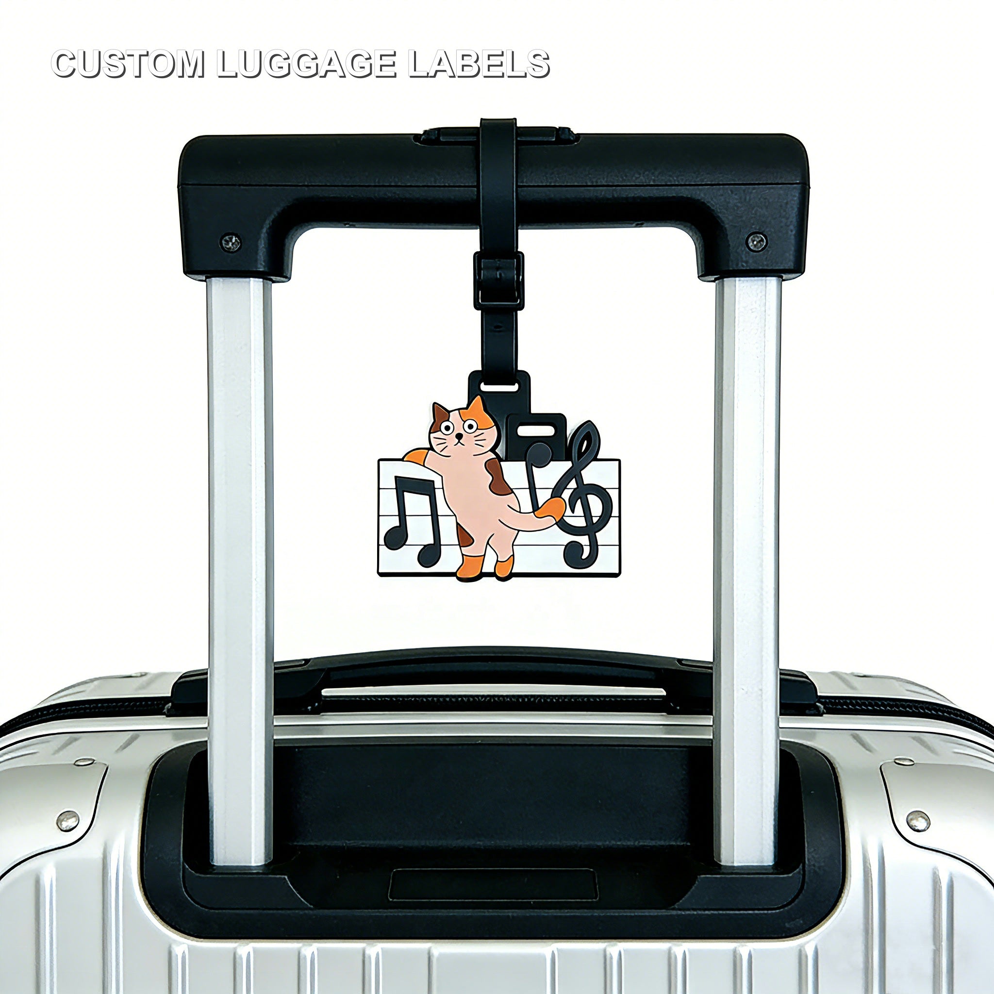 Custom Luggage Labels with clear product label