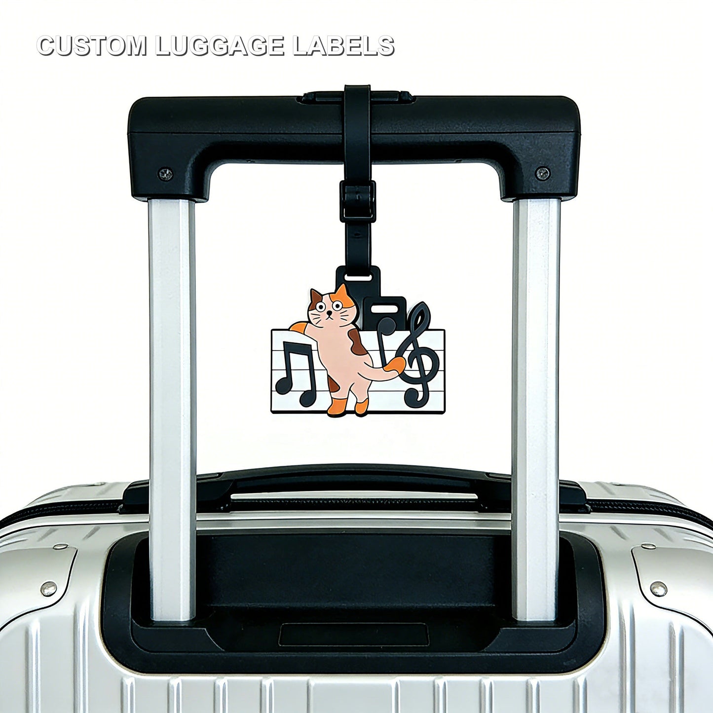 Custom Luggage Labels with clear product label