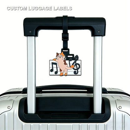 Custom Luggage Labels with clear product label