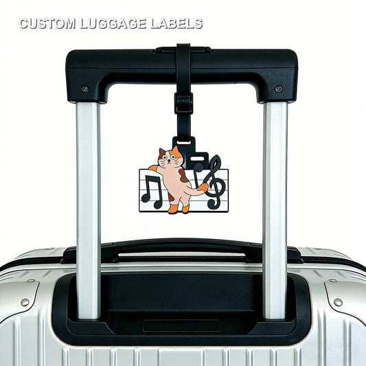 Custom Luggage Labels with clear product label