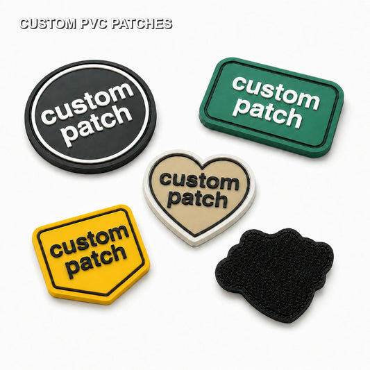 Custom PVC Patches with clear product label
