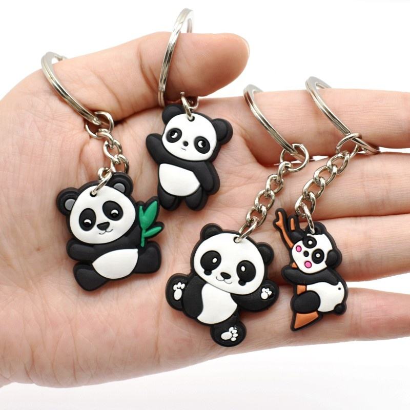 Cute animal PVC keychain charms