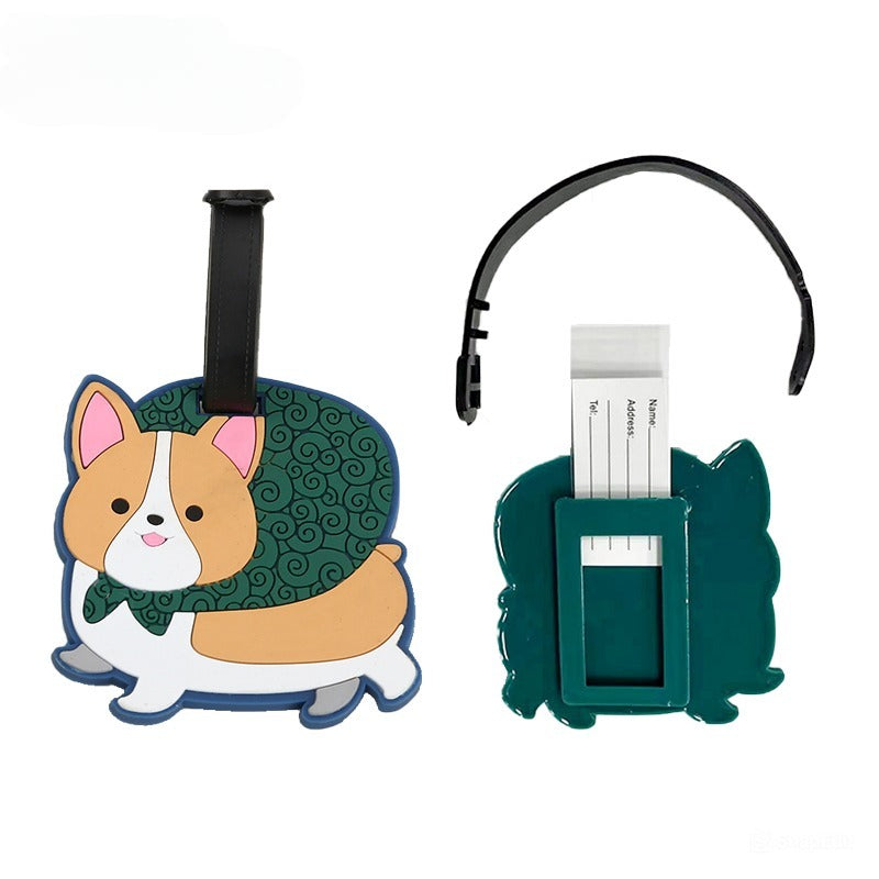Adorable Cartoon Travel Tags – Double-Sided Soft Rubber Luggage ID