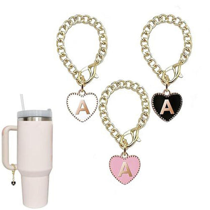 Stainless steel initial letter pendant charms A to Z