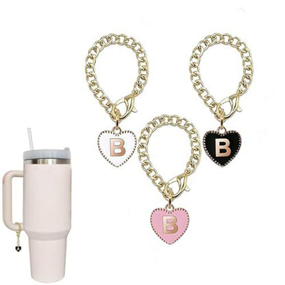 Stainless steel initial letter B pendant charm