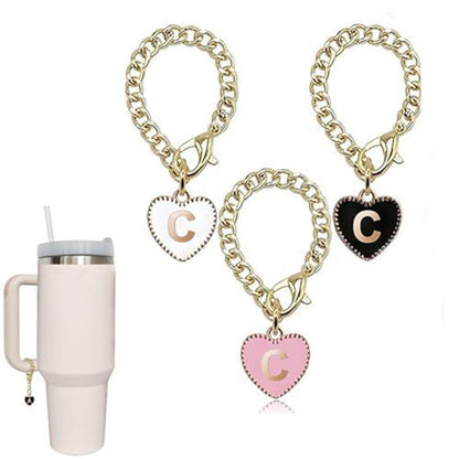 Stainless steel initial letter C pendant charm