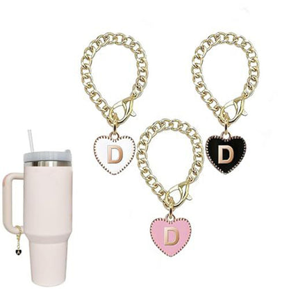 Stainless steel initial letter D pendant charm