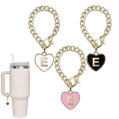 Stainless steel initial letter E pendant charm