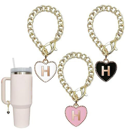 Stainless steel initial letter H pendant charm