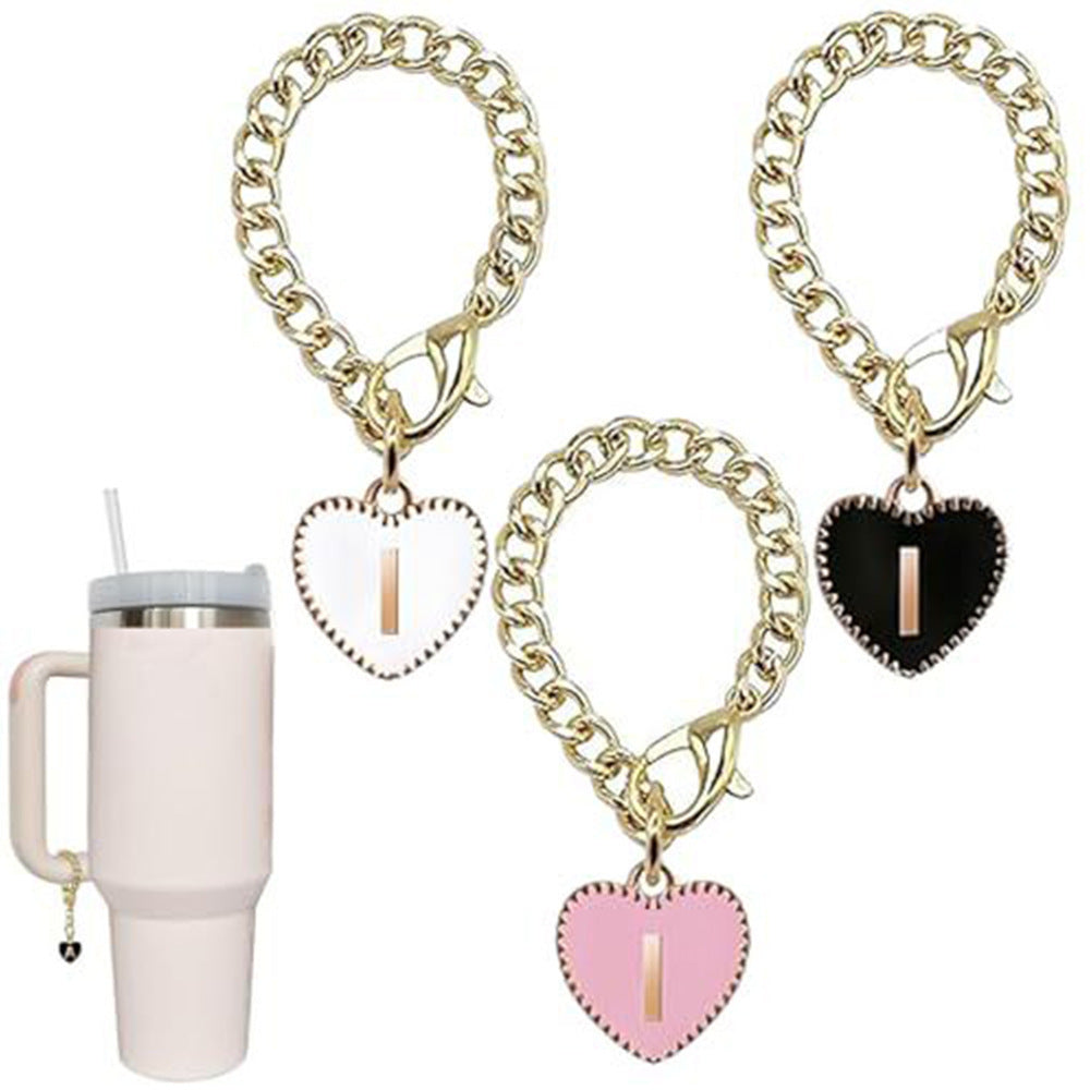 Stainless steel initial letter I pendant charm