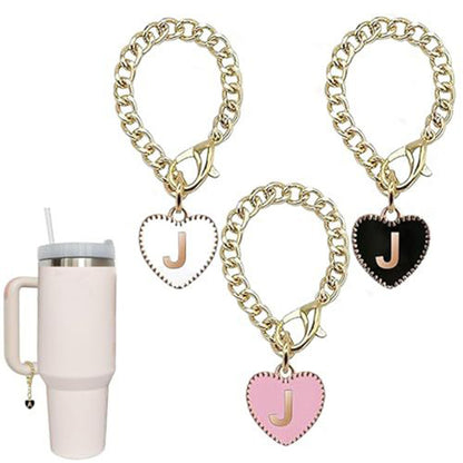 Stainless steel initial letter J pendant charm