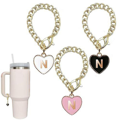 Stainless steel initial letter N pendant charm