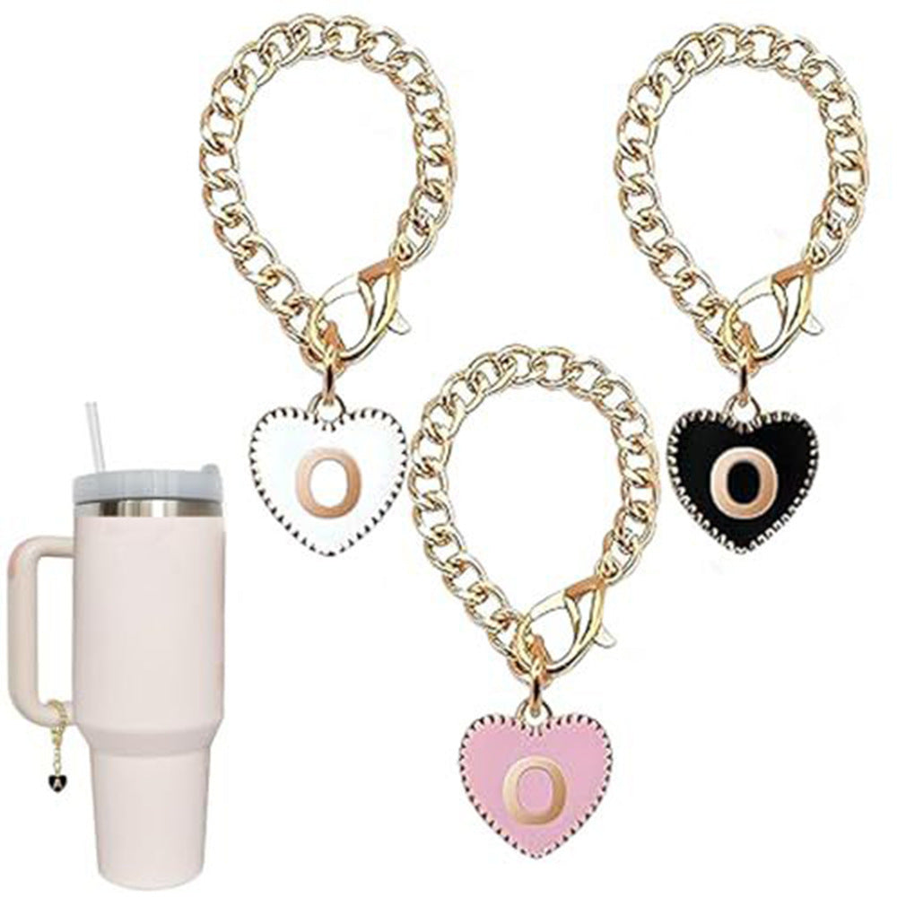 Stainless steel initial letter O pendant charm