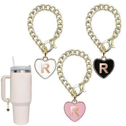 Stainless steel initial letter R pendant charm